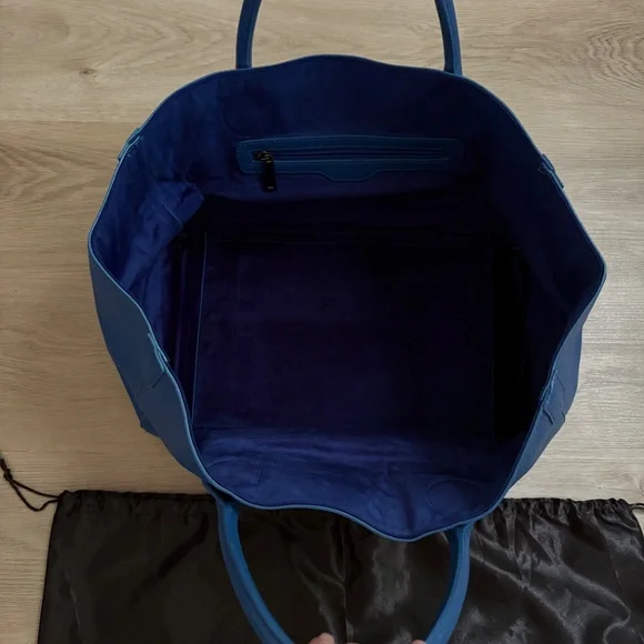 Beck Bag Classic Leather Handbag Tote in Havana Blue - Picture 5 of 16